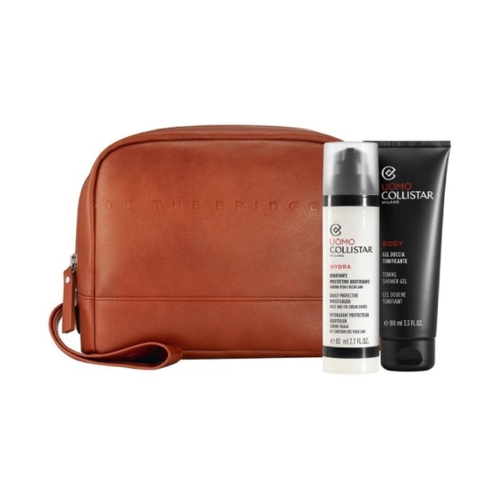Collistar Idratante Protettivo Quotidiano Viso 80 ml + Gel Doccia Tonificante Cofanetto Uomo