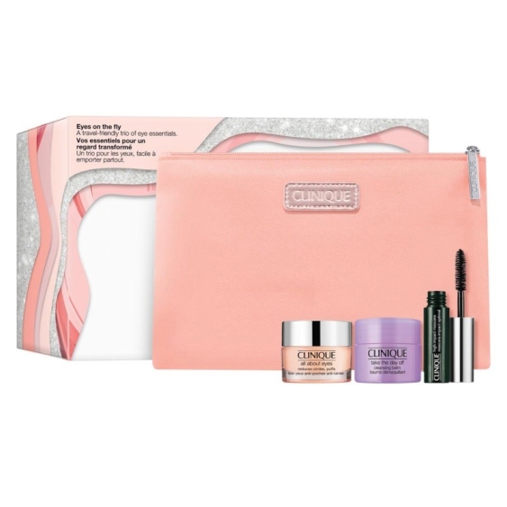 Clinique Eyes On The Fly Cofanetto Mascara + Struccante + Crema Contorno Occhi