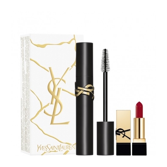 Yves Saint Laurent Lash Clash Mascara + Mini Rouge Pur Couture Cofanetto Make-up