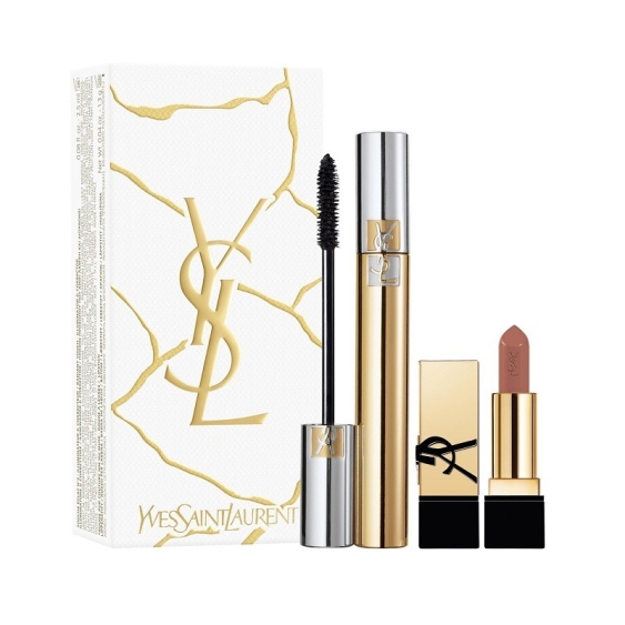Yves Saint Laurent Mascara Volume Effet Faux Cils + Mini Rouge Pur Couture Cofanetto Make-up