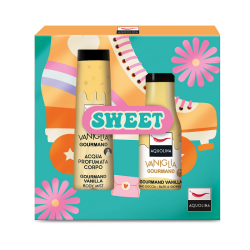 Aquolina Sweet Vaniglia Gourmand Acqua Profumata Corpo 150 ml + Bagnodoccia 125 ml Cofanetto