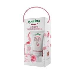 Equilibra Kit Mani Rosa Ialuronica Sapone Vegetale + Crema Mani Levigante