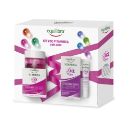 Equilibra Kit Viso Vitaminica Crema Viso Anti-Aging + Contorno Occhi Levigante