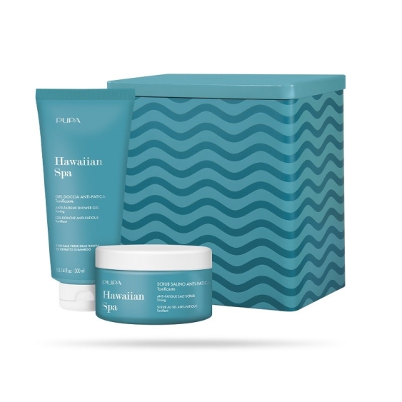 Pupa Hawaiian Spa Kit 1 Scrub Salino + Gel Doccia Anti-Fatica