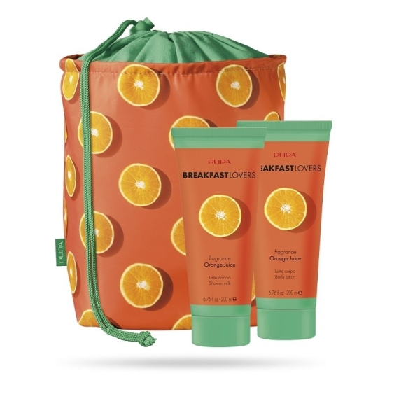 Pupa Breakfast Lovers Latte Doccia + Latte Corpo + Pochette 03 Orange Juice