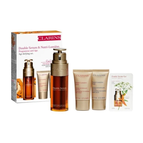 Clarins Double Serum & Nutri-Lumière Cofanetto Anti-Age