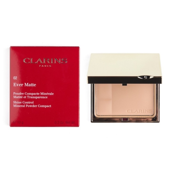Clarins Ever Matte Mineral Powder Compact - 02 Trasparent Medium