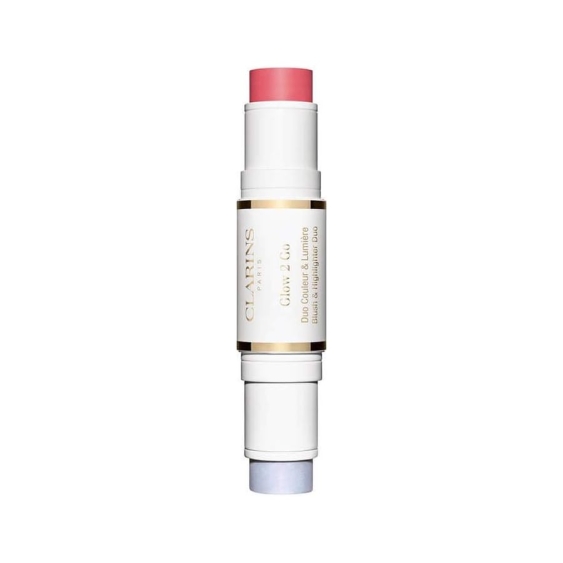 Clarins Glow 2 Go Blush and Highlighter - 01 Glow Pink