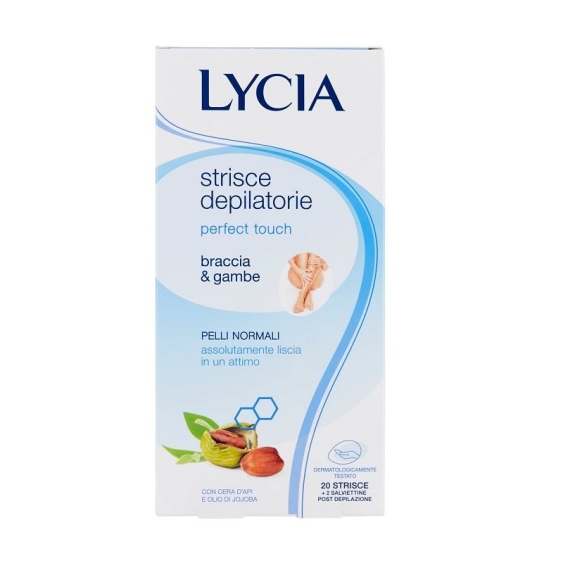 Lycia Perfect Touch Strisce Depilatorie Gambe E Braccia Per Pelli Normali 20 Strisce