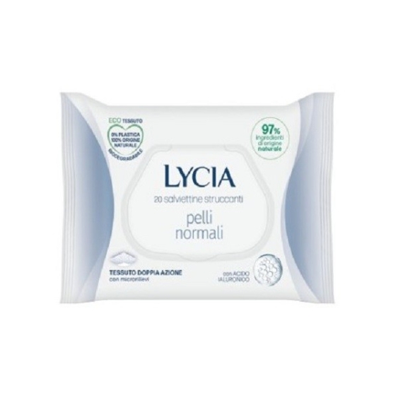 Lycia 20 Salviettine Struccanti Per Pelli Normali