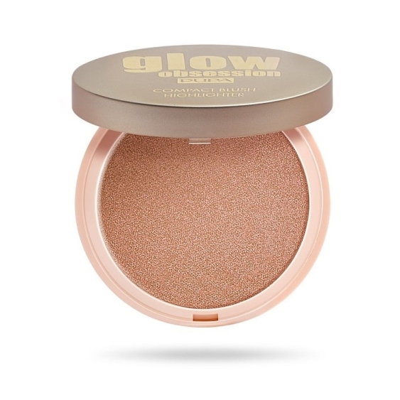 Pupa Glow Obsession Compact Blush Highlighter Effetto Metallico - 001 Portofino
