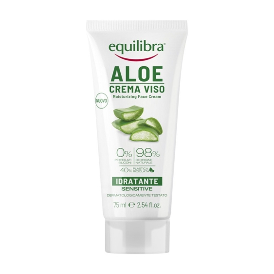 Equilibra Aloe Crema Viso Idratante Protettiva Con Filtro Solare 75 ml