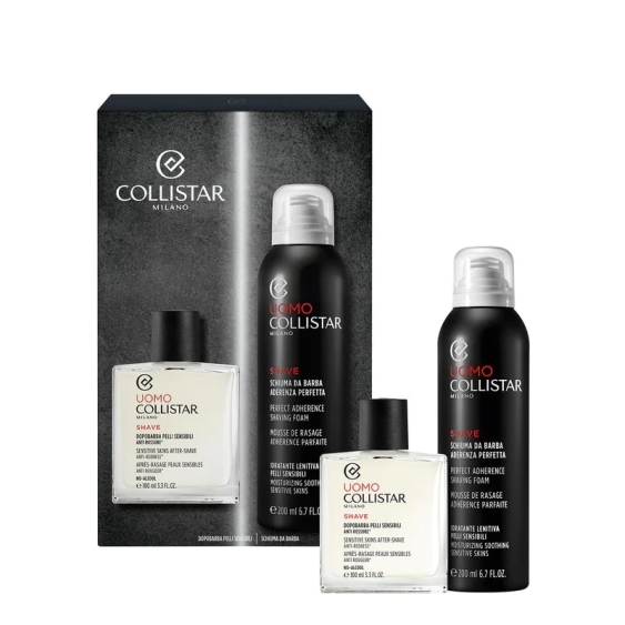Collistar	Schiuma Da Barba 200 ml + Dopobarba Pelli Sensibili 100 ml Cofanetto Shave Uomo