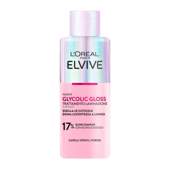 L'Oreal Paris	Elvive Glycolic Gloss Trattamento Laminazione 5 Minuti Per Capelli Spenti 200 ml
