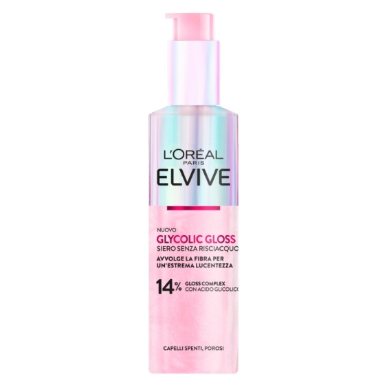L'Oreal Paris	Elvive Glycolic Gloss Siero Senza Risciacquo Per Capelli Spenti 200 ml