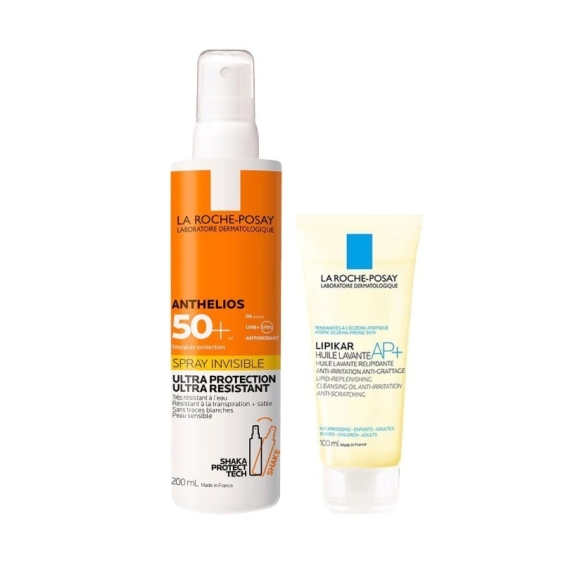 La Roche-PosayLa Roche Posay Anthelios Spray Invisibile SPF50+ 200 ml + Lipikar Olio Lavante 100 ml