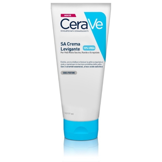 CeraVe SA - Crema Levigante Per Pelli Secche, Ruvide e Screpolate 10% Urea 177 gr