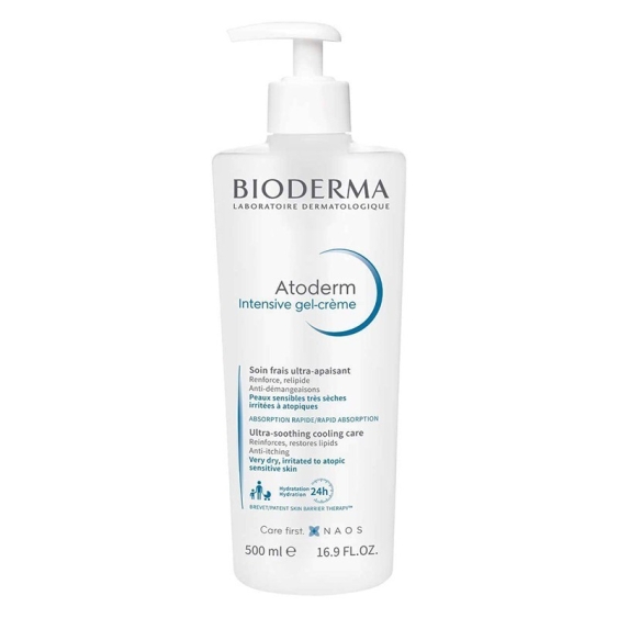 Bioderma Atoderm Intensive Gel-Crème Trattamento Antiprurito Per Pelle Secca E Atopica 500 ml