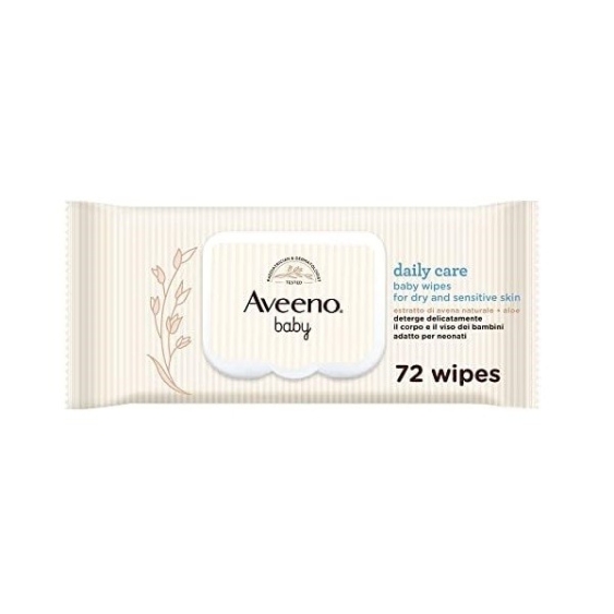Aveeno Baby Daily Care Salviettine Delicate Corpo E Viso 72 pz