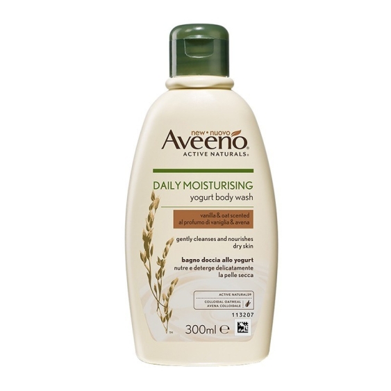 Aveeno Daily Moisturising Bagnodoccia Idratante Allo Yogurt Al Profumo Di Vaniglia E Avena 300 ml