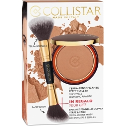 Collistar Terra Abbronzante Effetto Seta + Pennello Doppio - 9 Cristalli di Sole