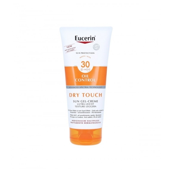 Eucerin Oil Control Dry Touch Body Sun Gel-Creme SPF30 Crema Solare Leggera Effetto Mat 200 ml