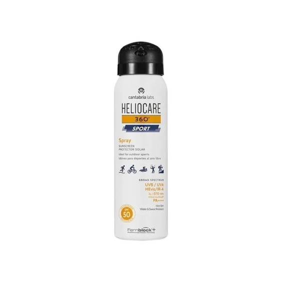 Difa Cooper Heliocare 360 Sport Spray SPF50 Protezione Solare Corpo 100 ml