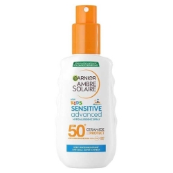 Garnier Ambre Solaire Kids Advanced Sensitive SPF50+ Spray Protettivo Ipoallergenico 150 ml