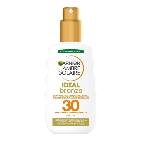 Garnier Ambre Solaire Ideal Bronze SPF30 Spray Protettivo Abbronzatura Intensa 200 ml