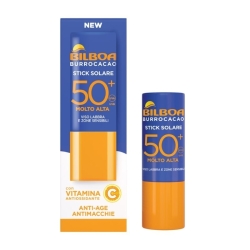 Bilboa Burrocacao Stick Solare SPF50+ Con Vitamina C Viso Labbra E Zone Sensibili 12 ml