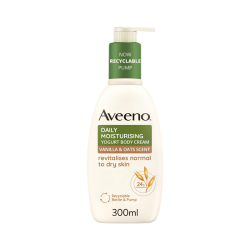 Aveeno Daily Moisturising Crema Corpo Allo Yogurt Al Profumo Di Vaniglia E Avena 300 ml