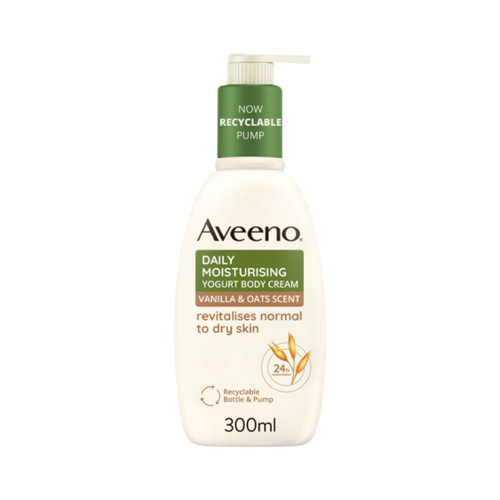 Aveeno Daily Moisturising Crema Corpo Allo Yogurt Al Profumo Di Vaniglia E Avena 300 ml