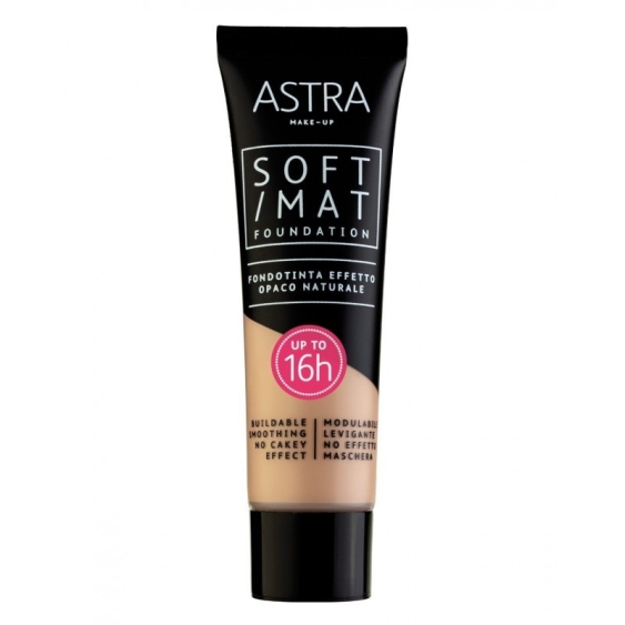 Astra Soft Mat Foundation Fondotinta Opaco  5 Honey
