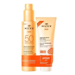 Nuxe Sun Duo Spray Solare SPF50 150 ml + Shampoo Doccia Doposole 100 ml