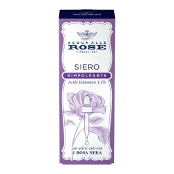 Acqua alle Rose Siero Rimpolpante Con Acido Ialuronico E Rosa Nera 30 ml