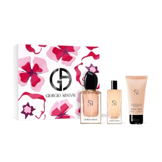 Giorgio Armani Sì Eau de Parfum 50 ml + 15 ml + Body Lotion Cofanetto