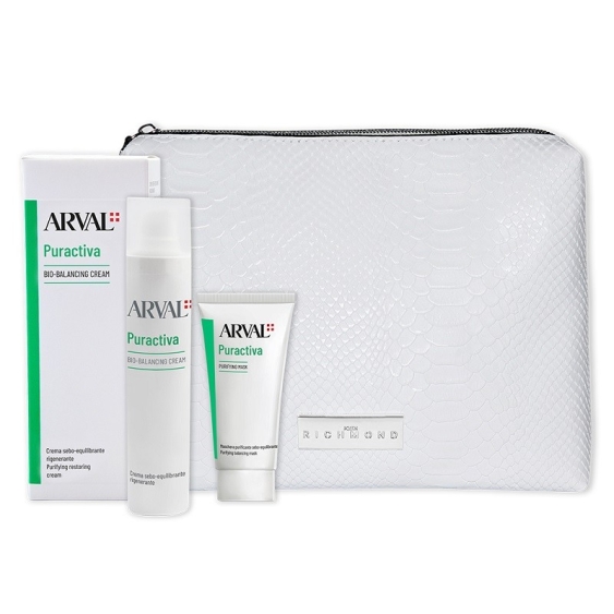 Arval Puractiva Bio-Balancing Cream 50 ml + Purifying Mask 30 ml Cofanetto