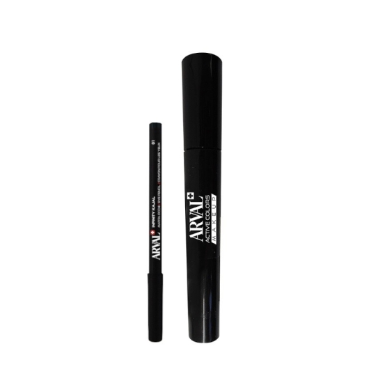 Arval Divine Curling Mascara + Infinity Kajal Nero Cofanetto