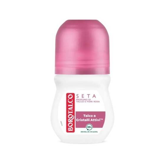 Borotalco Seta Deo Roll-On Talco E Fiori Rosa 50 ml