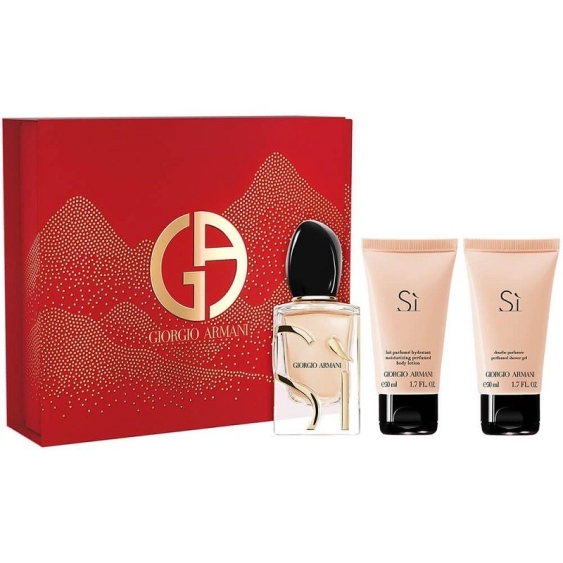 Giorgio Armani Sì Eau de Parfum 50 ml + Shower Gel + Body Lotion Cofanetto