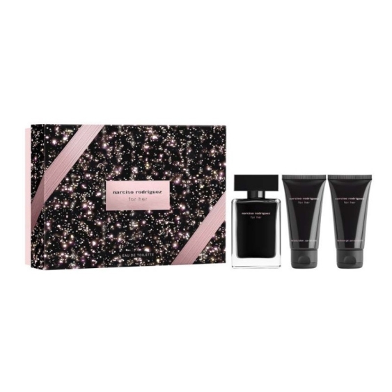 Narciso Rodriguez For Her Eau De Toilette 50 ml + Body Lotion + Shower Gel Cofanetto