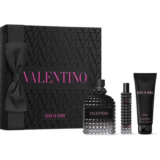 Valentino Uomo Born in Roma Eau de Toilette 100 ml + 15 ml + Shower Gel Cofanetto