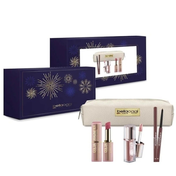 Bellaoggi Kit Lips Color Magnifier + Gloss Affair + Lip Matic Precise Cofanetto Make-up