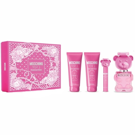 Moschino Toy 2 Bubble Gum Eau De Toilette 100 ml + 10 ml + Shower Gel + Body Lotion Cofanetto