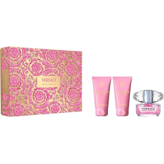 Versace Bright Crystal Eau De Toilette 50 ml + Shower Gel + Body Lotion Cofanetto