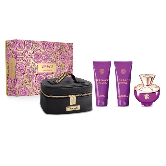 Versace Dylan Purple Eau De Parfum 100 ml + Shower Gel + Body Lotion Cofanetto