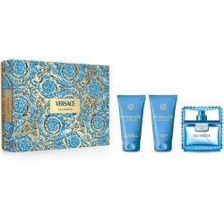 Versace Man Eau Fraiche Eau De Toilette 50 ml + Shower Gel + After Shave Balm Cofanetto
