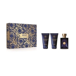 Versace Dylan Blue Eau De Toilette 50 ml + After Shave 50 ml + Shower Gel 50 ml Cofanetto
