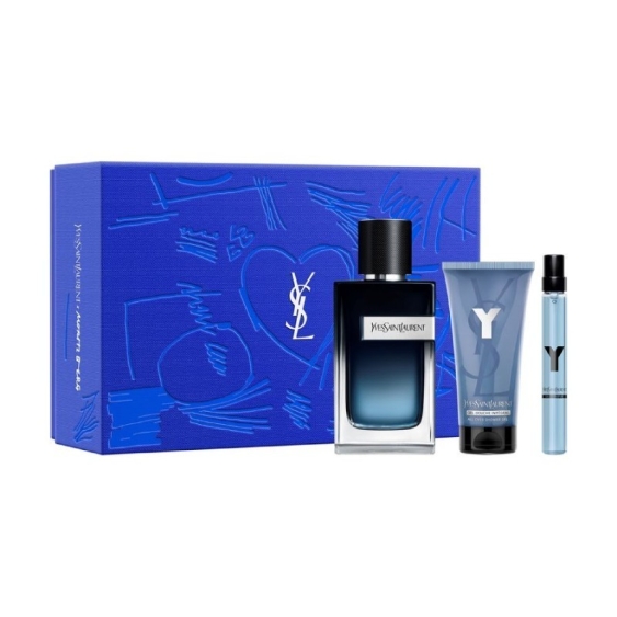 Yves Saint Laurent Y Eau De Parfum 100 ml + Travel Size 10 ml + Shower Gel 50 ml Cofanetto