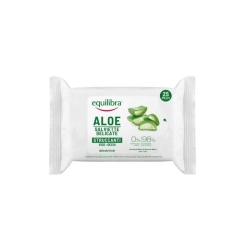 Equilibra Aloe Salviette Delicate Struccanti Viso-Occhi 25 pz